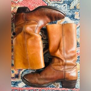 1970s Vintage Leather Campus Boots